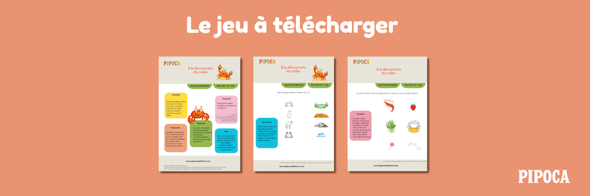 À la découverte du crabe – jeu éducatif à imprimer pour enfants
