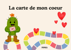La carte de mon cœur, jeu introspectif gratuit à imprimer pour aider les enfants à exprimer leurs émotions.