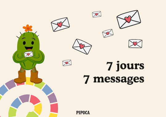 Jeu 7 jours 7 messages à imprimer pour enfants, rituel positif du matin.