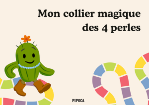 Collier magique 4 perles, jeu introspectif à imprimer pour enfants.