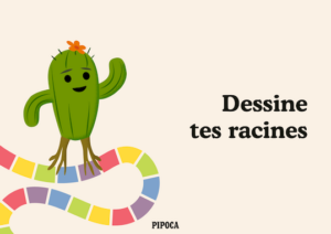 Dessine tes racines, jeu introspectif à imprimer pour enfants.