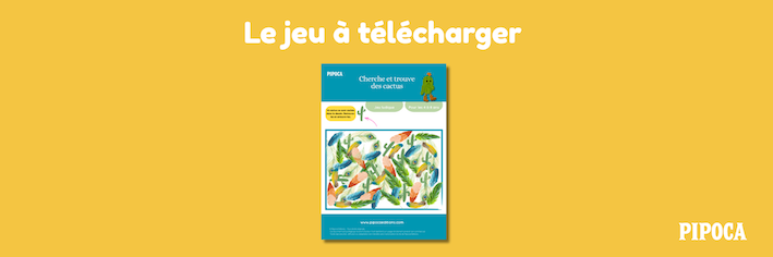 Cherche et trouve des cactus – jeu d’observation à imprimer pour enfants
