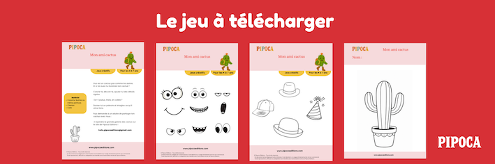 Mon ami cactus – jeu créatif à imprimer pour enfants